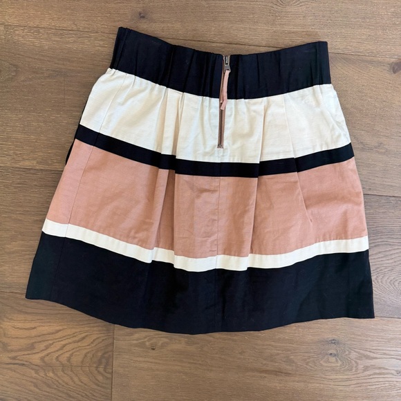 Anthropologie HD in Paris Veldt Striped A-Line Mini Skirt - Picture 2 of 4